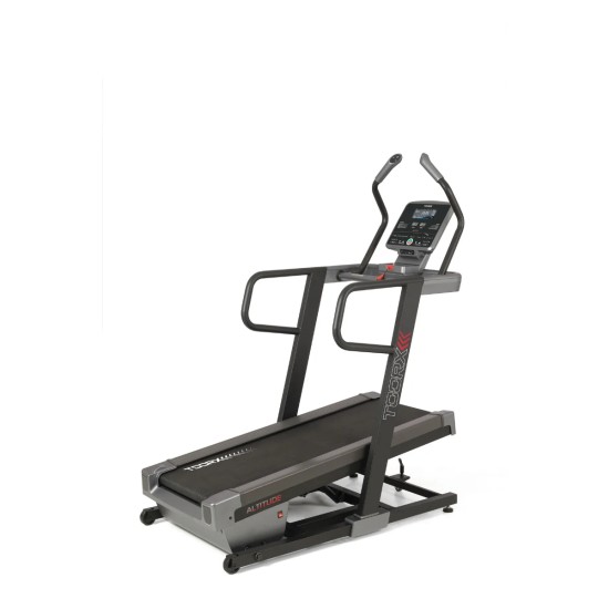 Toorx Fitness Altitude Loopband met Bluetooth en Twee Trainingsmodi Ontdek de Toorx Fitness Altitude Loopband met veelzijdige trainingsprogramma's, Bluetooth-connectiviteit en aanpasbare hellingen voor optimaal trainen.