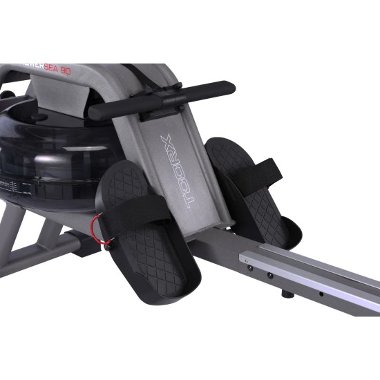 Toorx Rower Sea 90 Roeimachine met Waterweerstand Ontdek de Toorx Rower Sea 90, een compacte roeimachine met 6 weerstandsniveaus en verschillende trainingsprogramma's. Geschikt voor intensief gebruik.