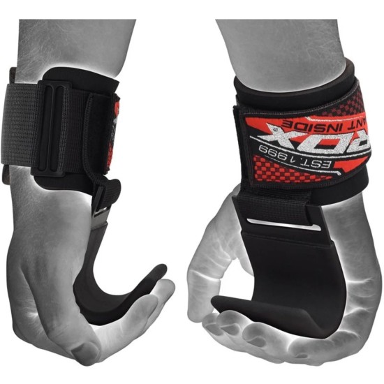RDX W5 Lifting Hook Straps met Shell Shock GEL™ en anti-slip grip Maximale ondersteuning met RDX W5 Lifting Hook Straps, ontworpen voor bodybuilders en powerlifters. Bescherming, grip en anti-microbiële stof voor een optimale ervaring.