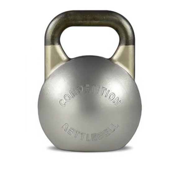 Body-Solid Competition kettlebell van 44 kg, gemaakt van duurzaam staal, ideaal voor alle niveaus. Verbeter je uithoudingsvermogen en train meerdere spiergroepen.