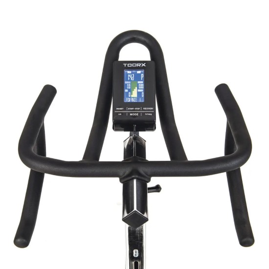 Toorx Fitness SRX-3500 EVO Indoor Bike met Bluetooth en 390 Watt Ervaar de Toorx Fitness SRX-3500 EVO Indoor Fiets met Bluetooth en geavanceerde wattage functies voor optimale trainingservaringen.