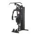 Compacte home gym met 15 oefeningen en 70 kg gewichten voor een full body workout. Ideaal voor thuisgebruik.