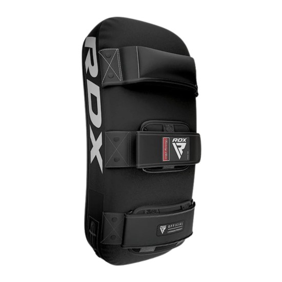 RDX APR-T1 Stootkussen - Muay Thai Pad, Verstelbare Riemen, Maya Hide™ Krachtige RDX APR-T1 stootkussen, gemaakt van duurzaam Maya Hide™-leer, ideaal voor Muay Thai training met verstelbare pasvorm.