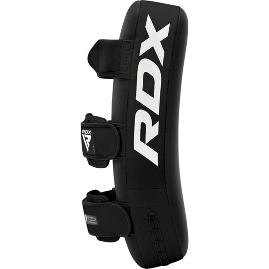 RDX APR-T1 Stootkussen - Muay Thai Pad, Verstelbare Riemen, Maya Hide™ Krachtige RDX APR-T1 stootkussen, gemaakt van duurzaam Maya Hide™-leer, ideaal voor Muay Thai training met verstelbare pasvorm.
