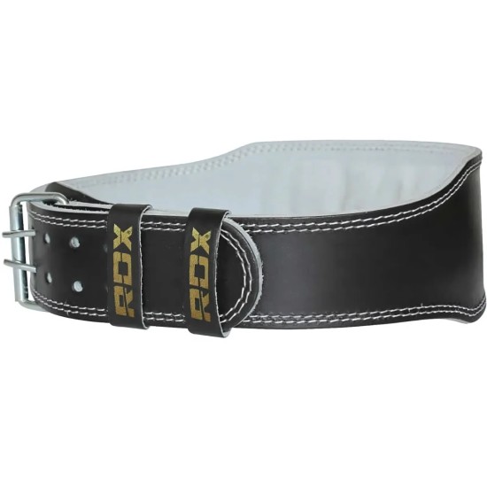 RDX Gym Lederen Gewichtenhef Riem - Suède Rundleer, Brede Dekking Ervaar krachtige ondersteuning met de RDX gewichtheffende riem van suède rundleer. Perfect voor comfort en prestaties tijdens je training.