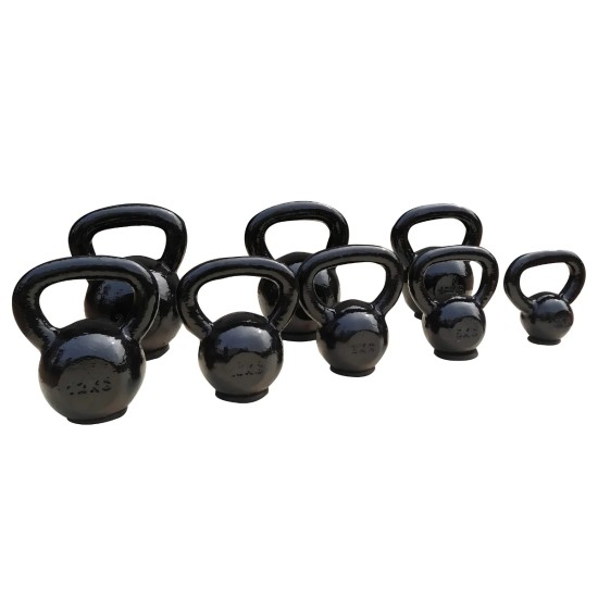 Ontdek de Toorx kettlebells met rubberen basis, gemaakt van gietijzer en ideaal voor een stabiele grip tijdens je training.