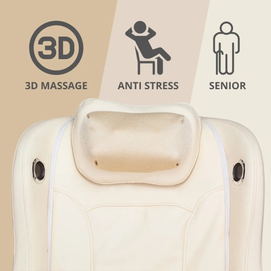 NRG Wellness Excellent Massagestoel met Bluetooth en 3D Massage Geniet van ultieme ontspanning met de NRG Wellness Massagestoel Excellent. Met Bluetooth, 3D massage en verstelbaar hoofdkussen.
