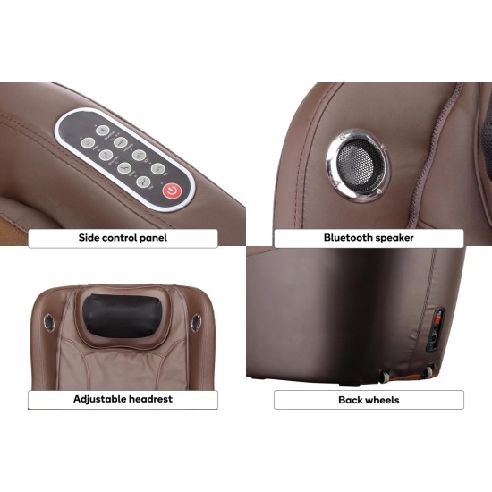 Massagestoel Excellent met 3D massage en Bluetooth - NRG Wellness Ervaar ontspanning met de NRG Wellness Massagestoel Excellent, voorzien van 3D massage, Bluetooth speakers en verstelbaar hoofdkussen. Perfect voor jouw welzijn.