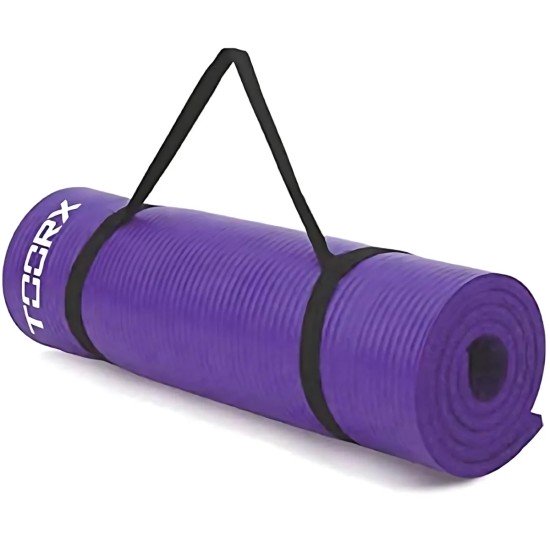 Toorx Mat-172 fitnessmatje, anti-slip en 1,2 cm dik voor alle grondoefeningen. Afmetingen: 172 x 61 cm.