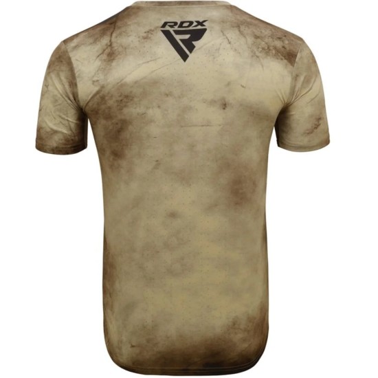 RDX T14 Harrier Tattoo T-Shirt - Performance Polyester, Ademend, Hypoallergeen Ontdek het RDX T14 Harrier Tattoo T-Shirt, ideaal voor fitness en casual gebruik met ademend, hypoallergeen materiaal.