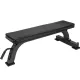 Robuuste Toorx Flat Bench WBX-100, ideaal voor bench oefeningen, belastingscapaciteit van 320 kg en wielen voor eenvoudig verplaatsen.