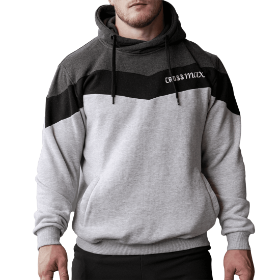 Crossmaxx® Hoodie TriColor - Comfortabele Regular Fit - Beschikbaar in Maten S t/m XXL Comfortabele Crossmaxx® hoodie in tri-kleur, perfect voor training en dagelijks gebruik. Verkrijgbaar in maten S t/m XXL, gemaakt van 65% katoen en 35% polyester.