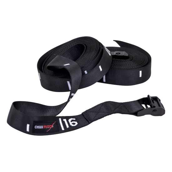 Crossmaxx® LMX1504 Strap Set voor Training Ringen - 4,88m De Crossmaxx® LMX1504 strap set voor training ringen is 4,88m lang en geschikt voor intensief commercieel gebruik. Hoogwaardige stalen sluitingen.