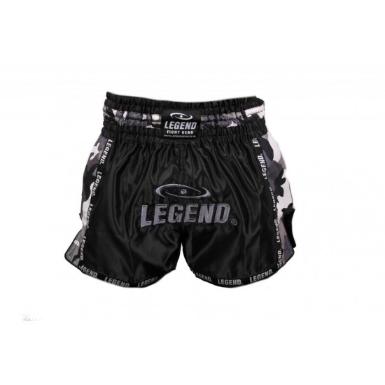 Kickboks broekje camo grijs Legend Trendy  - Maat: M