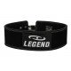 Power Lifting Fitness Riem lever zwart suede leer - Maat: L