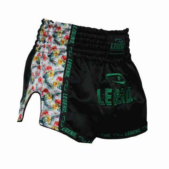 Kickboks broekje dames flower power Legend Trendy  - Maat: M