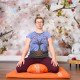 Meditatieset met  Kussen Zafu Maan Oranje