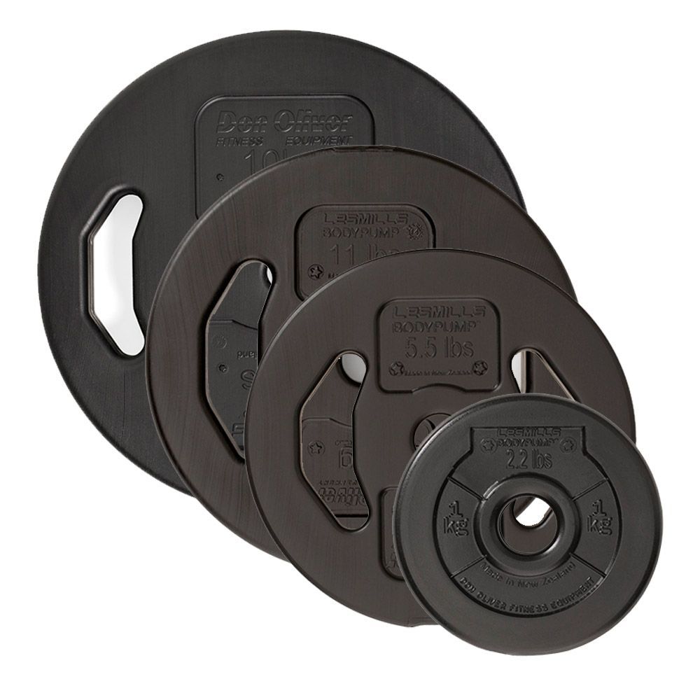 Don Oliver Bodypump Schijven 1 kg, 2.5 kg, 5 kg, 10 kg